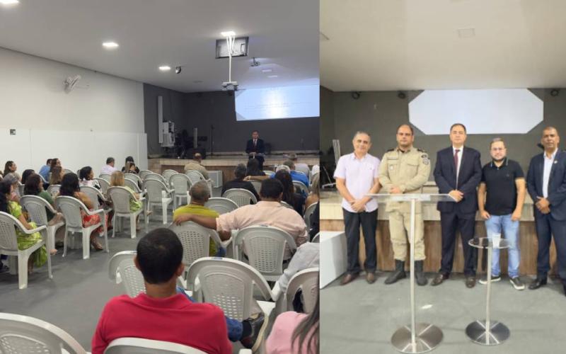 Brumado: Juiz Dr. Genivaldo e Major Anderson palestraram sobre a Violência Contra a Mulher durante reaunião da OMEB na Igreja Batista Regenere