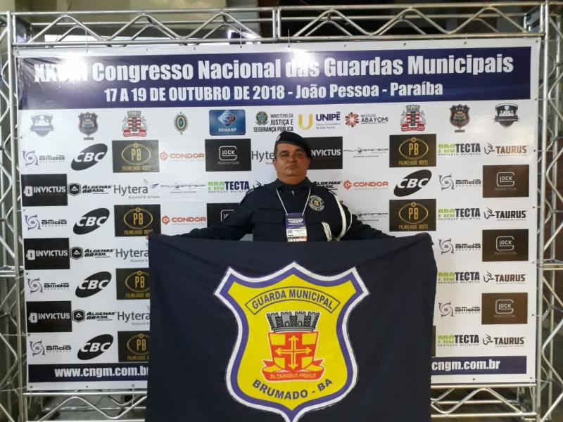 Guarda Municipal representa Brumado no encontro nacional em João Pessoa, na Paraíba