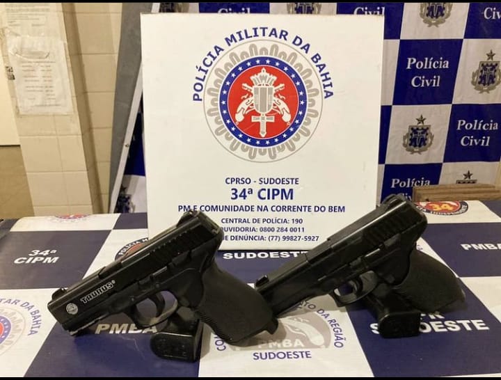 Brumado: Dupla é detida após ameaçar moradores de Itaquaraí