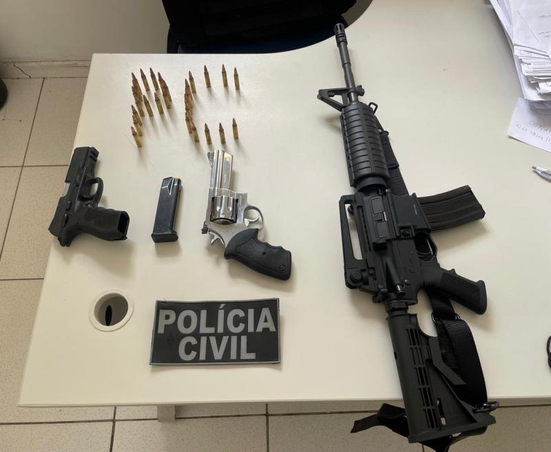 Armas de fogo são apreendidas durante cumprimento de mandado em Buritirama