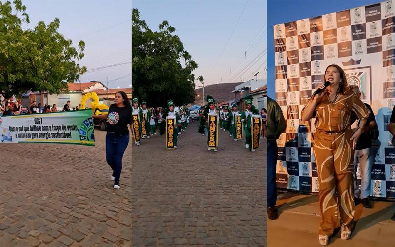 Aracatu: Ainda em Alusão ao mês da Independência, Desfile Cívico é realizado no distrito de Piabanha