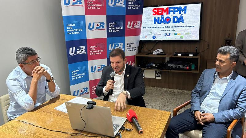 Em coletiva, presidente da UPB, detalha paralização que acontece amanhã nas prefeituras de todo nordeste