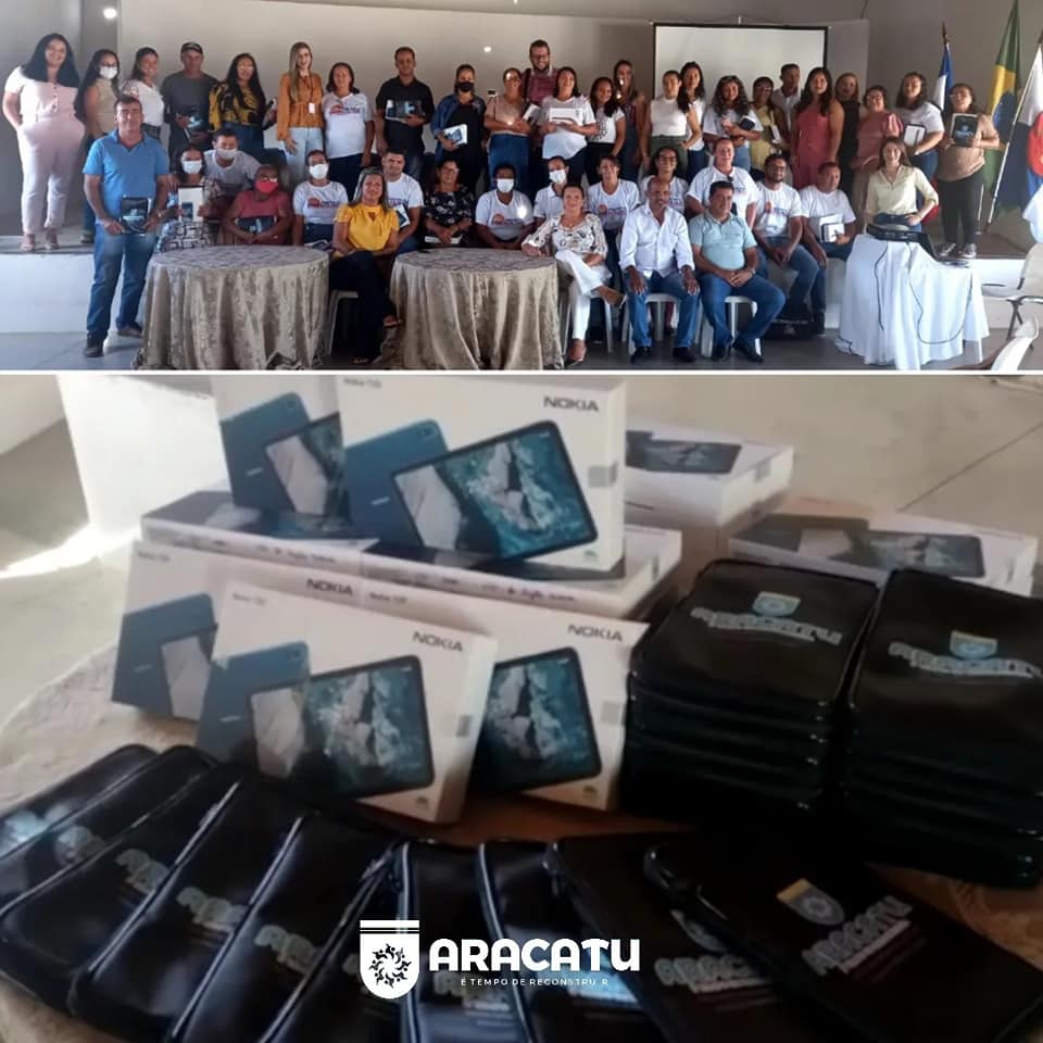Aracatu: Agentes comunitários recebem 43 tablets para melhor atender a população