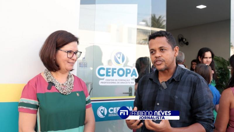 Juíza e prefeita falam sobre conquista do Centro de Formação Profissional de Aracatu, veja o vídeo