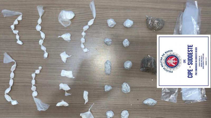 Barra da Estiva: Cipe Sudoeste apreende drogas no bairro Alto México