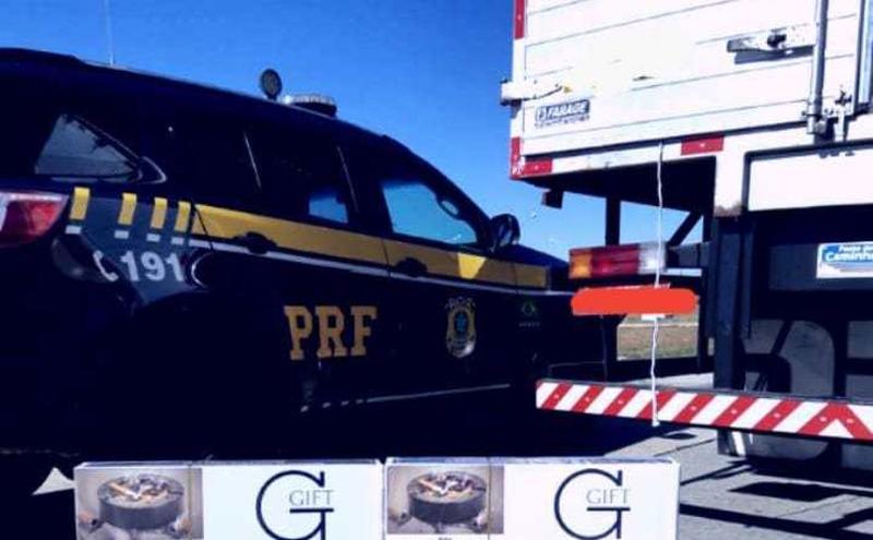 Homem é preso na BA e 365 mil maços de cigarros contrabandeados são apreendidos em caminhão de mudança