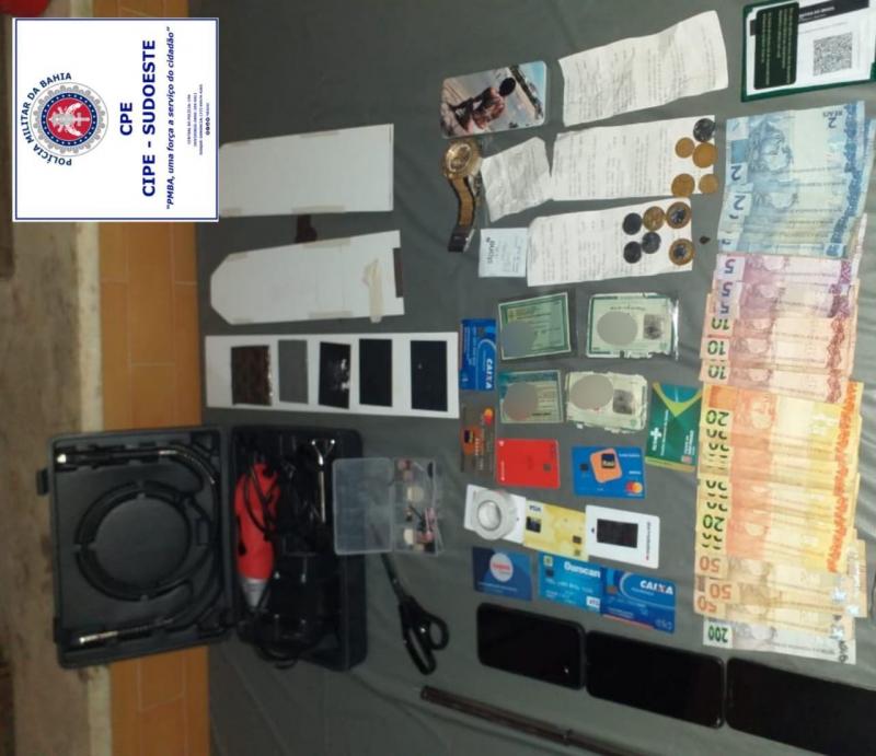 Cipe Sudoeste e Polícia Federal prendem grupo  suspeito de furtos a caixas eletrônicos 