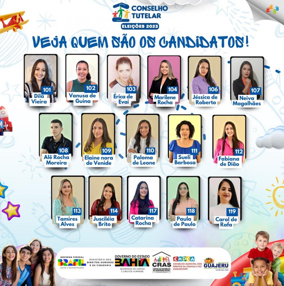 Conheça os candidatos a conselheiros tutelares de Guajeru