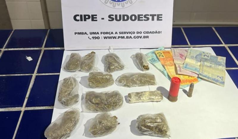 Suspeito de tráfico de drogas é preso pela CIPE Sudoeste em Tanhaçu