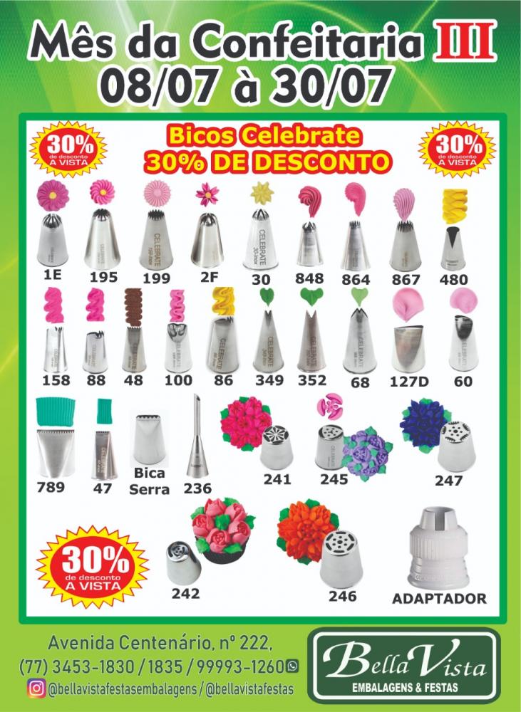 Confira as promoções para o mês da Confeitaria na Bella Vista Embalagens