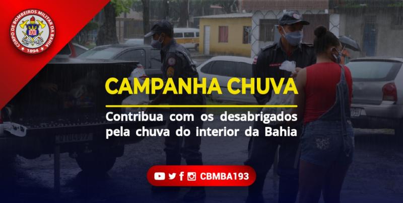 Quarteis dos bombeiros recebem donativos para as vítimas da chuva que atinge Rio de Contas, Vitória da Conquista e Irecê