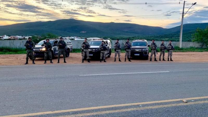 Policia Militar de Brumado recebe apoio da Cipe e Rondensp para combate a criminalidade