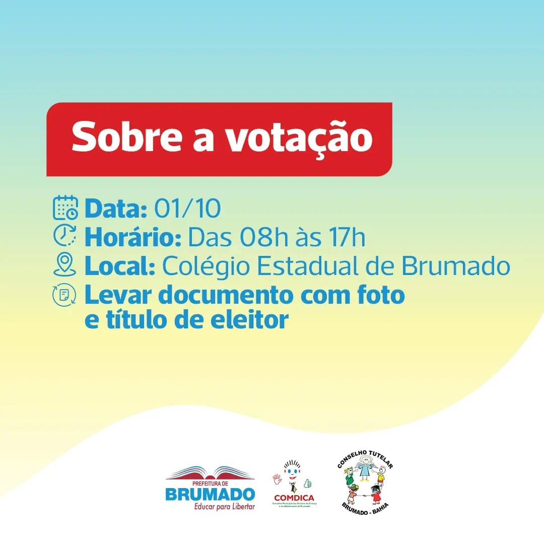 17 candidatos estão disputando as 5 vagas para Conselheiro Tutelar em Brumado