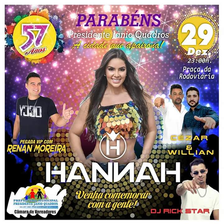 Vem aí, a grande festa em comemoração aos 57 anos de Jânio Quadros