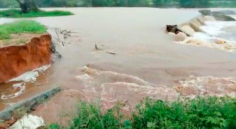 Barragem entregue a poucos meses em Ituaçu não aguentou a chuva; suspeita é de má qualidade