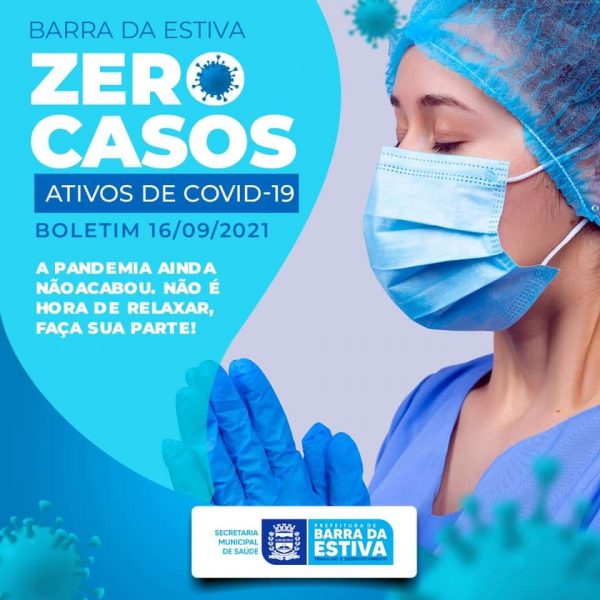 Barra da Estiva zera os casos ativos de Covid-19, mas secretário pede para que a população não relaxe