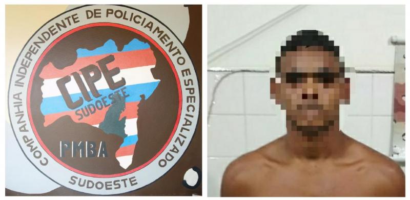 Cipe Sudoeste prende homem que agrediu gravemente a companheira em Brumado