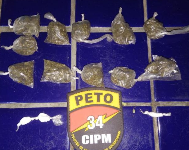 Polícia Militar apreende drogas no conjunto habitacional Brisas I