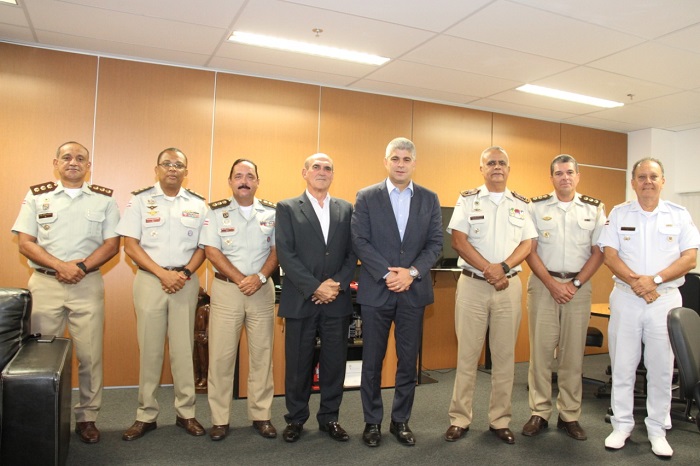 Novos coronéis da PM que ocuparão postos de comando na corporação são recebidos pelo Secretário de Segurança Pública