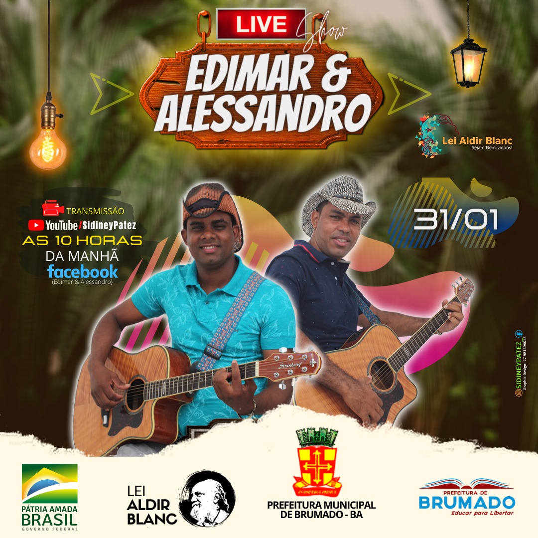 Sertanejo Raiz: Neste domingo tem Live Musical com a dupla Edimar e Alessandro