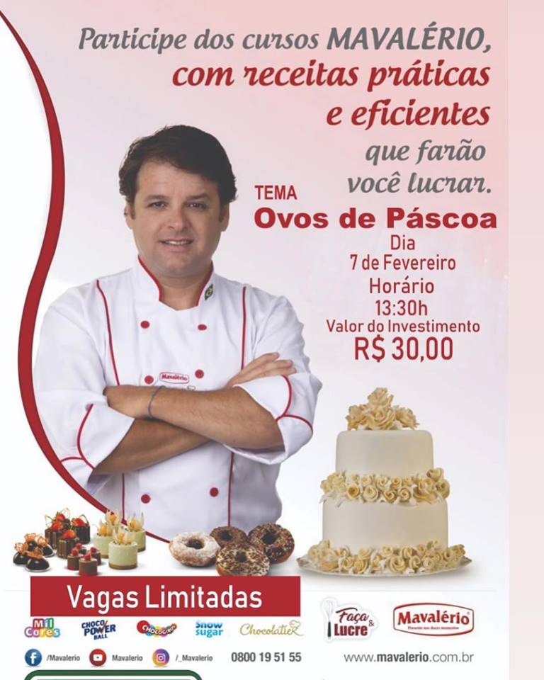 Renomado Eduardo Beltrame realizará curso de Ovos de Páscoa na Bella Vista Embalagens de Brumado