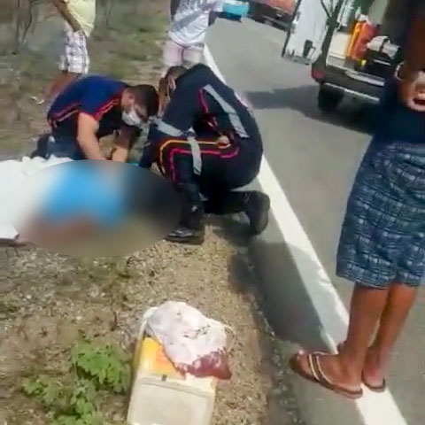 Tanhaçuense morre ao colidir motocicleta com trator na BR-030