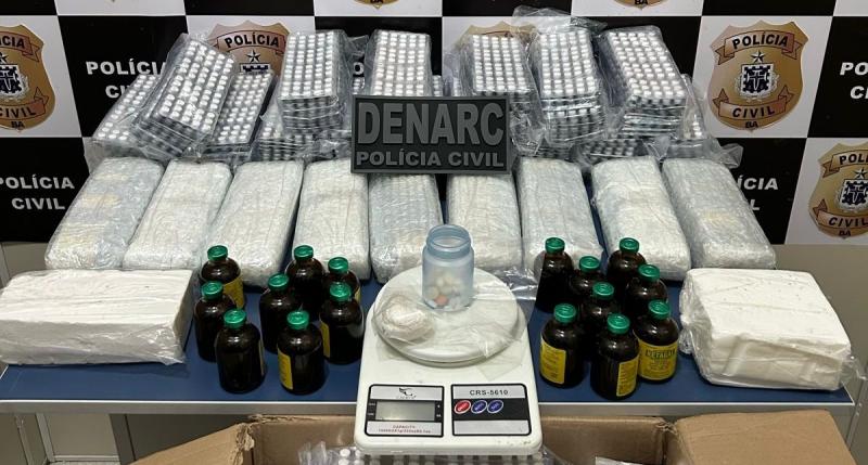 Polícia Civil apreende mais de 12 mil comprimidos de anfetamina em Conquista