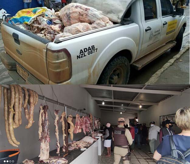 Ação contra abate clandestino em Encruzilhada apreende 800 kg de carne irregular