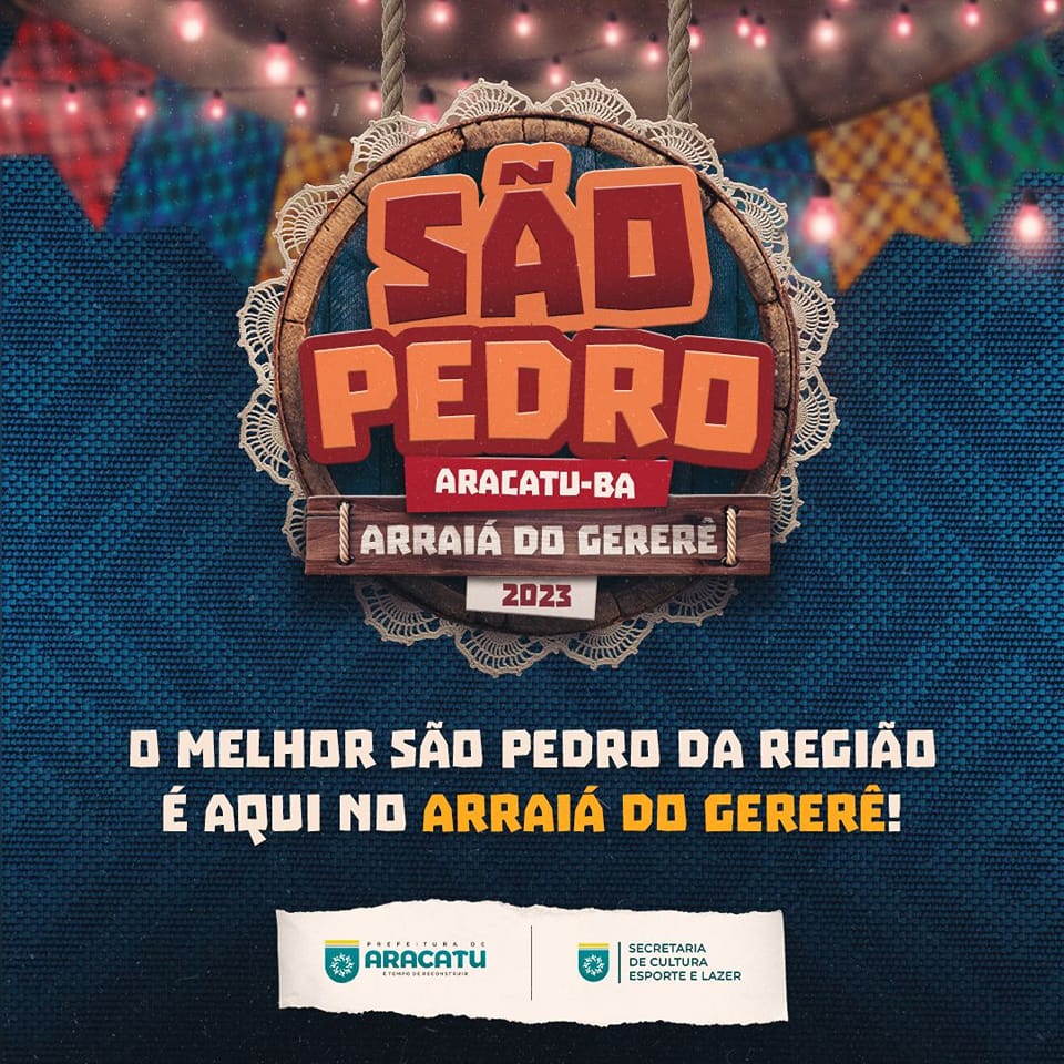 Confira as atrações já confirmadas para o São Pedro de Aracatu