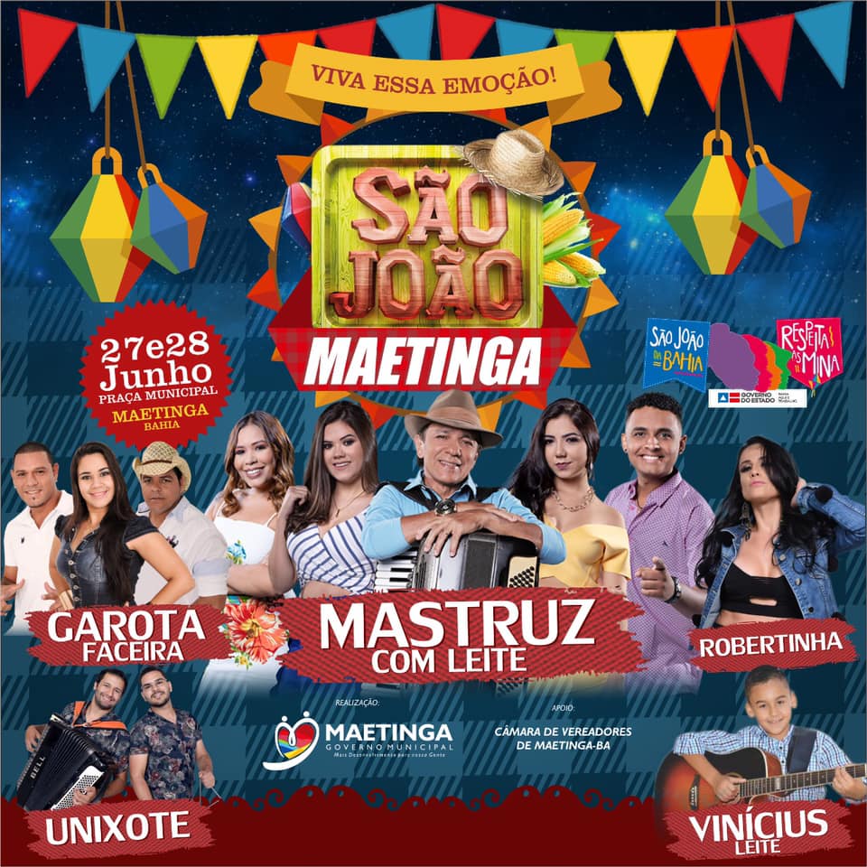  Arraiá do Monte Alegre acontece nos dias 27 e 28 em Maetinga