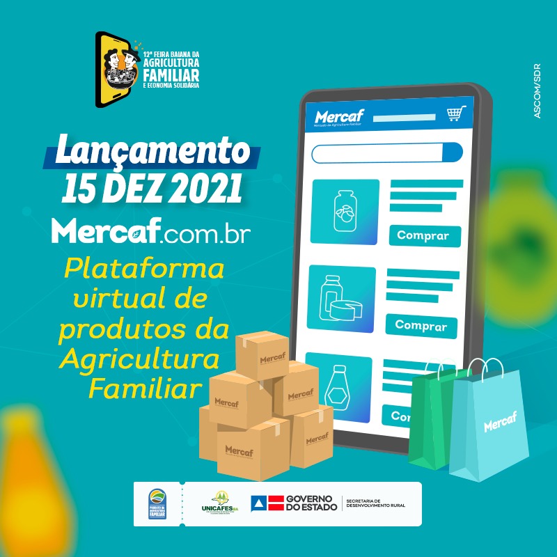 Plataforma Virtual para comercialização dos produtos da Agricultura Familiar será lançada nesta quarta (15)
