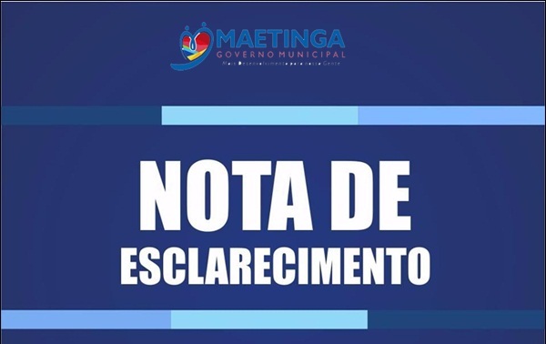 Nota de Esclarecimento: Prefeitura de Maetinga se pronuncia sobre efeitos da greve de caminhoneiros