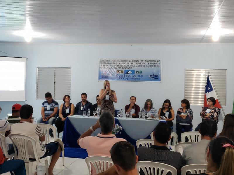 Audiência Pública: Embasa apresenta Minuta de contrato a ser firmado com Malhada de Pedras