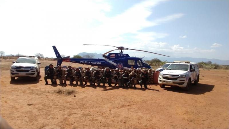 Megaoperação recupera R$ 177 mil roubados de carro-forte e apreende mais de meia tonelada de maconha em Livramento de Nossa Senhora