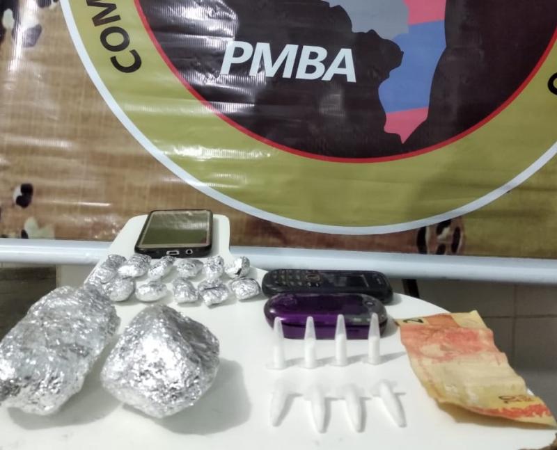 Três pessoas são presas pela Cipe Sudoeste por tráfico de drogas em Guanambi