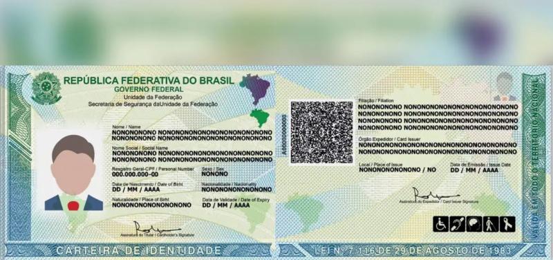 Novo RG deve começar a ser emitido pelos estados a partir desta quinta-feira
