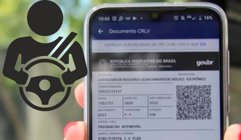 CIPRv/BRUMADO apreende veículo com CRLV falsificado