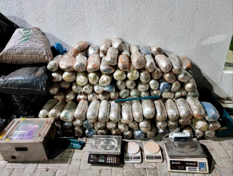 Após apreensão de 630 kg de maconha, polícia alcança três toneladas da droga apreendidas em 2023 na Bahia