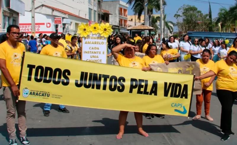  COMUNIDADE DE ARACATU PARTICIPA DE CAMINHADA PELA VALORIZAÇÃO DA VIDA