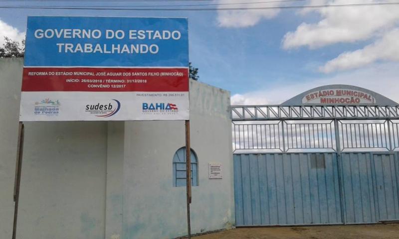 Obras de Iluminação do Estádio Minhocão em Malhada de Pedras começam a ser executadas