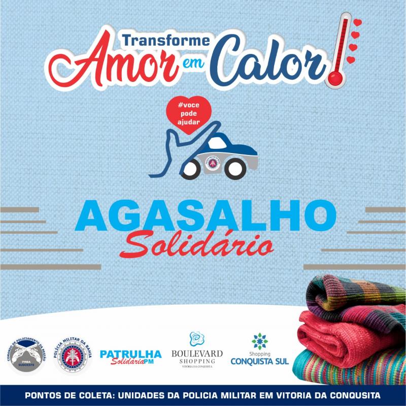 Patrulha Solidária lança campanha do agasalho em Vitória da Conquista 