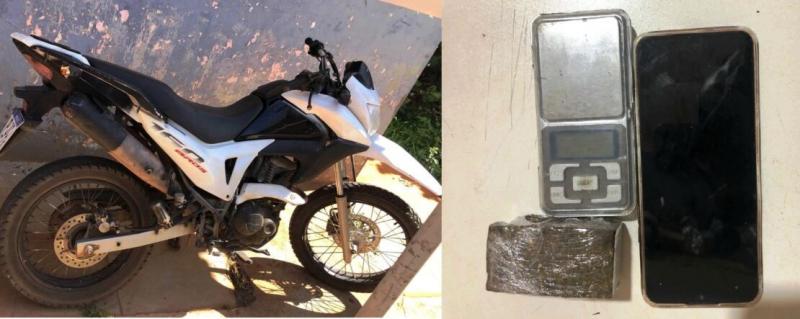 Acusado de tráfico de drogas é preso com moto roubada em Caculé
