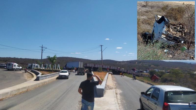 Acidente deixa vítima fatal na BA-262, trecho na entrada de Aracatu