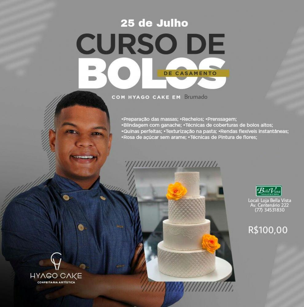 BELLA VISTA EMBALAGENS PROMOVERÁ CURSOS DE BOLOS E TORTAS COM HYAGO CAKE