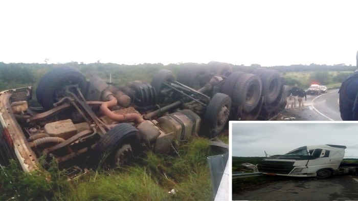Ibitiara: Caminhoneira morre presa as ferragens em acidente na BR-242