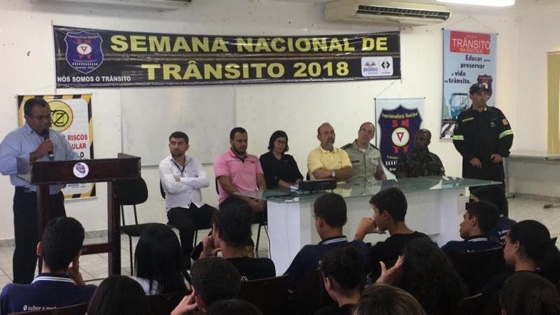 Cerimônia em celebração do Dia do Transito é realizada pela SMTT em Brumado