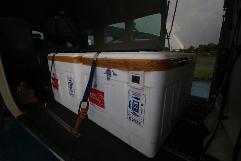 Aeronaves transportam mais 88 mil doses de vacina contra covid-19 para toda a Bahia