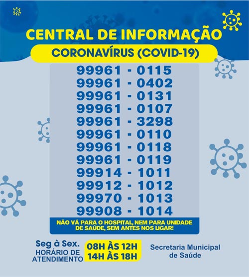 Brumado: Central de Informação Covid-19 está com novos horários de atendimento