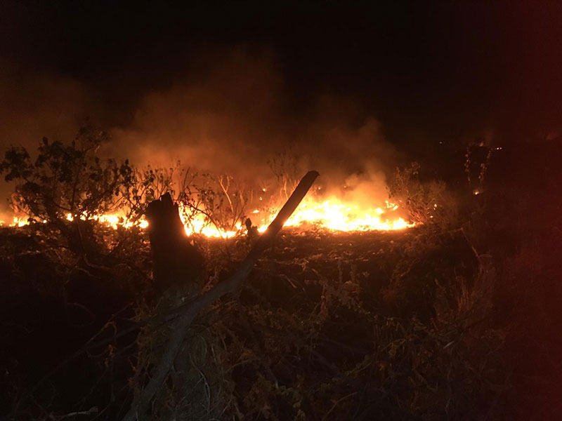 Lixão de Dom Basílio é atingido por incêndio à vários dias e moradores reclamam da prefeitura