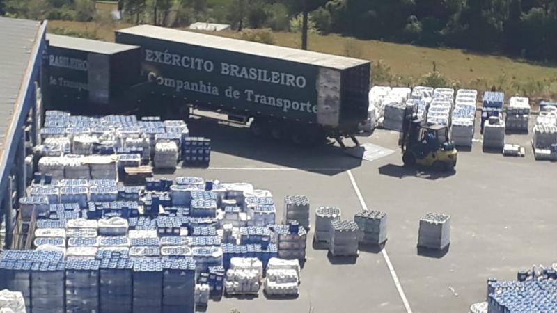 Comandos Conjuntos Bahia e Sudeste entregam 50 toneladas de álcool 70° ao Cimatec Park